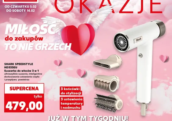 Suszarka do włosów HD333EU 3 w 1 promocja w Kaufland