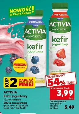 Kefir jogurtowy Activia borówkowy promocja w Kaufland
