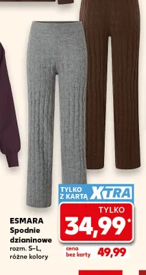 Spodnie dzianinowe Esmara promocja w Kaufland