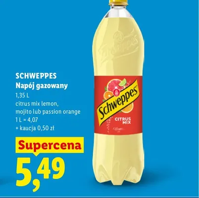 Napój gazowany Schweppes Mojito promocja w Lidl