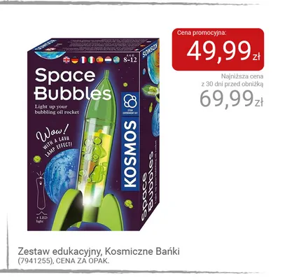 Zestaw edukacyjny Kosmiczne Bańki Kosmos promocja w Smyk