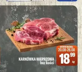 Karkówka wieprzowa bez kości promocja w Tomi Markt
