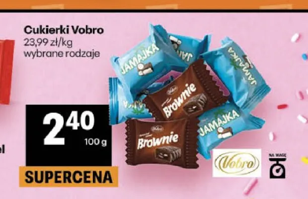 Cukierki Vobro Brownie promocja w Delikatesy Centrum