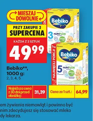 Mleko modyfikowane Nutriflor 3 promocja w Biedronka