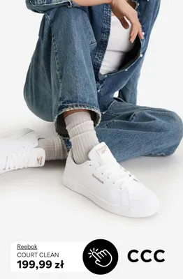 Buty Reebok COURT CLEAN promocja w CCC