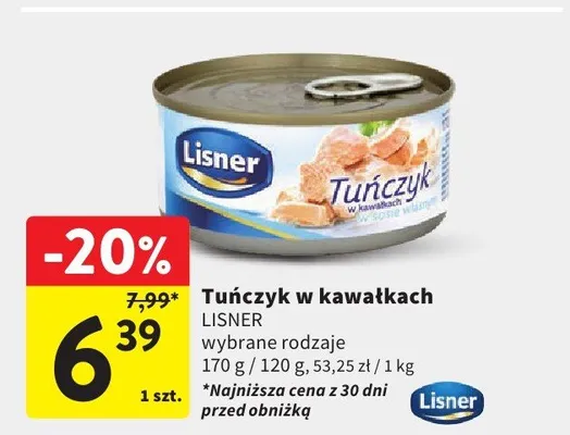 Tuńczyk w kawałkach wybrane rodzaje promocja w Intermarche