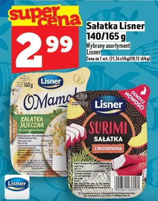Sałatka Lisner promocja w TOPAZ