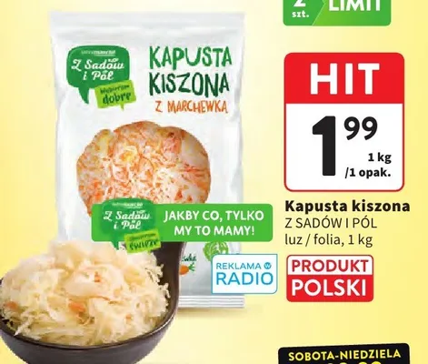 Kapusta kiszona z marchewką promocja w Intermarche