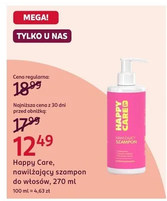 Nawilżający szampon do włosów promocja w Rossmann