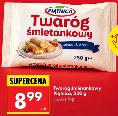 Twaróg śmietankowy Piątnica promocja w Biedronka
