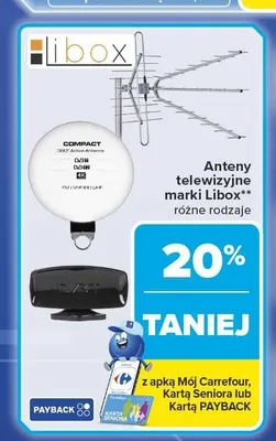 Anteny telewizyjne Libox promocja w Carrefour