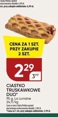 Ciastko truskawkowe Duo La Lorraine promocja w Chata Polska