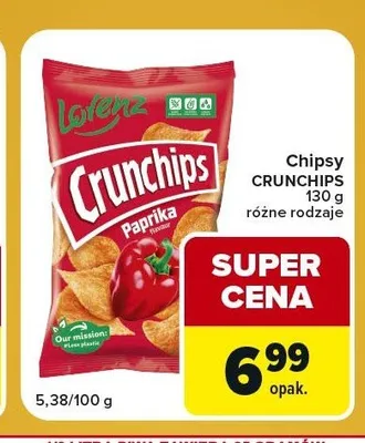 Chipsy Crunchips promocja w Carrefour Express