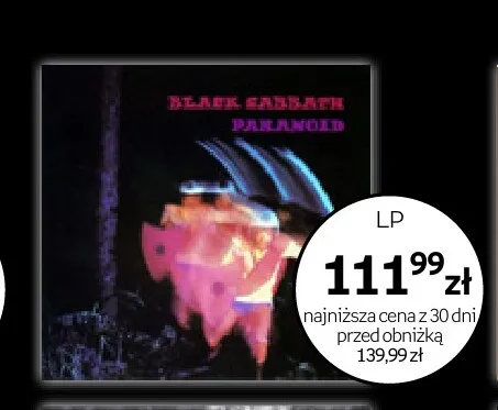 Płyta winylowa Black Sabbath Paranoid promocja w Empik