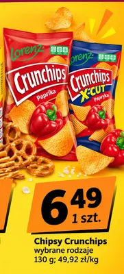 Chipsy Crunchips X-Cut Paprika promocja w emma MARKET