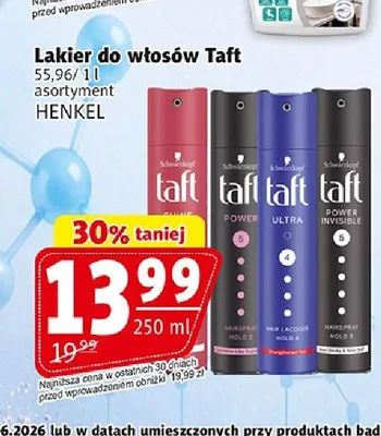 Lakier do włosów Taft Ultra promocja w Prim Market