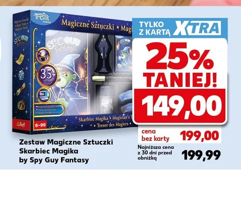 Zestaw Magiczne Sztuczki Skarbiec Magika by Spy Guy Fantasy Trefl promocja w Kaufland
