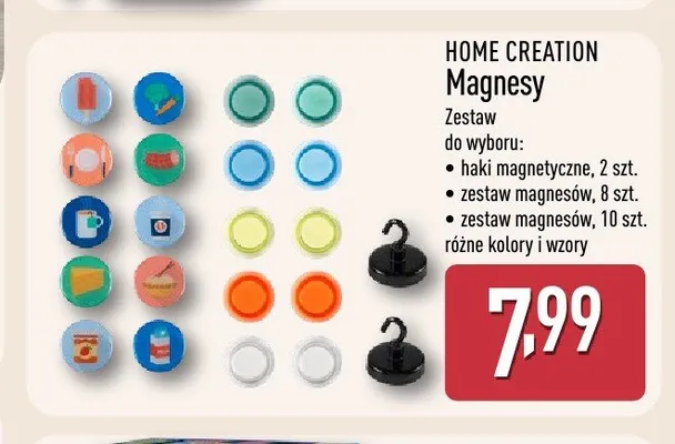 Magnesy Home Creation 10-pak promocja w Aldi