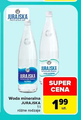 Woda mineralna Jurajska 1 l promocja w Carrefour