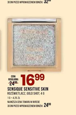 Rozświetlacz Sensique Sensitive Skin Gold Shot promocja w Drogerie Natura