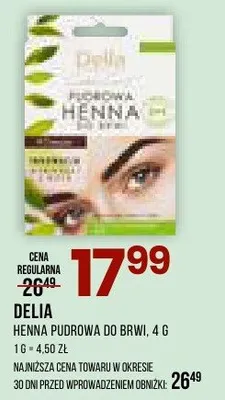 Henna pudrowa do brwi promocja w Drogerie Natura