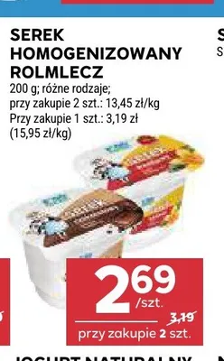 Serek homogenizowany Rolmlecz promocja w Stokrotka