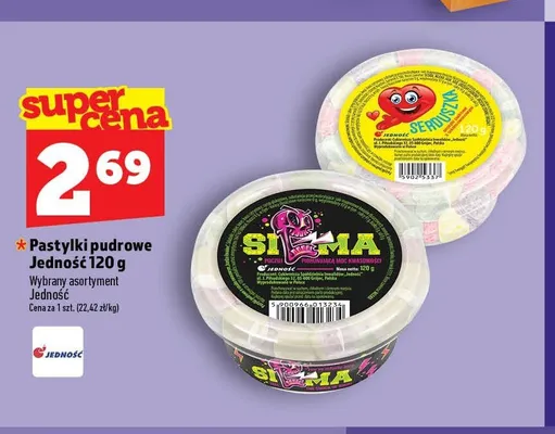 Pastylki pudrowe Serduszka Jedność promocja w TOPAZ