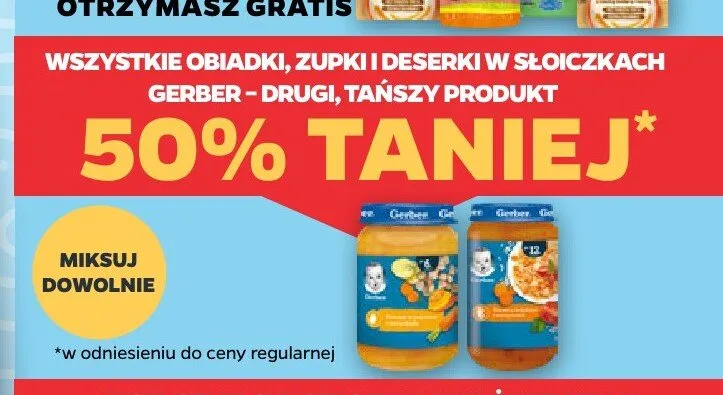 Danie w słoiczku Gerber promocja w Netto