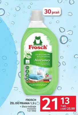 Żel do prania Frosch 1,5l 30 prań promocja w Selgros