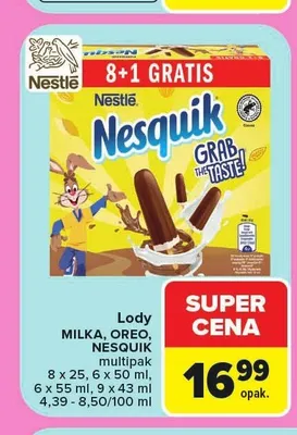 Lody Milka multipak promocja w Carrefour Market