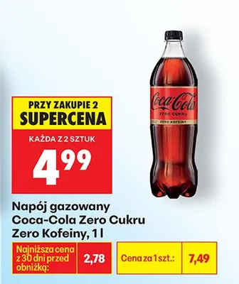 Napój gazowany Zero Cukru Zero Kofeiny promocja w Biedronka