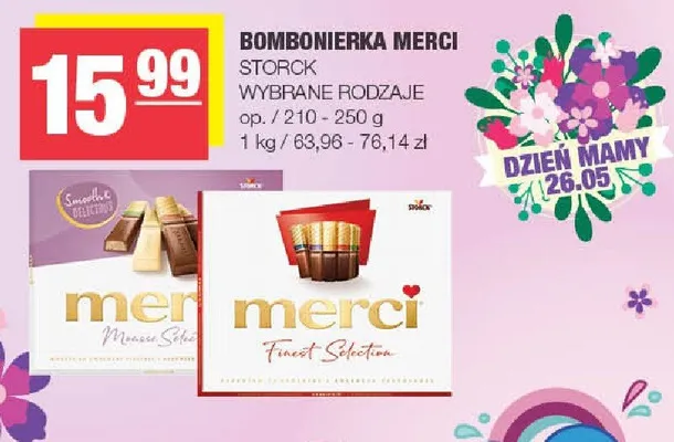 Bombonierka Merci Finest Selection promocja w SPAR