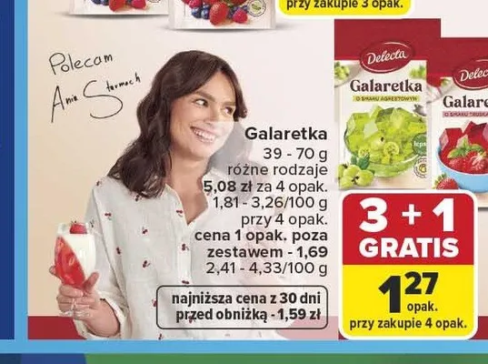 Galaretka Delecta promocja w Carrefour