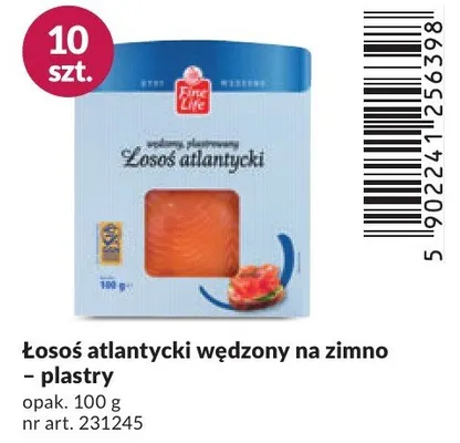 Łosoś atlantycki wędzony na zimno plastry promocja w Makro