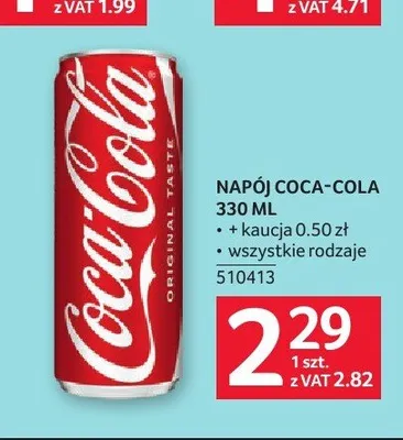 Napój Coca-Cola promocja w Selgros