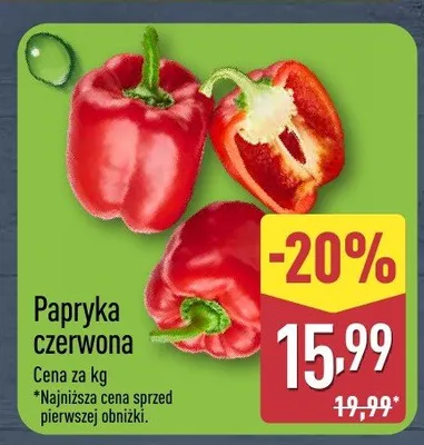 Papryka czerwona promocja w Aldi