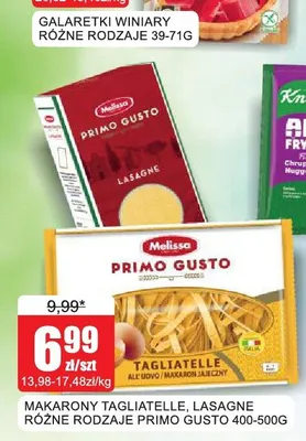 Makaron Lasagne Melissa Primo Gusto promocja w Bingo