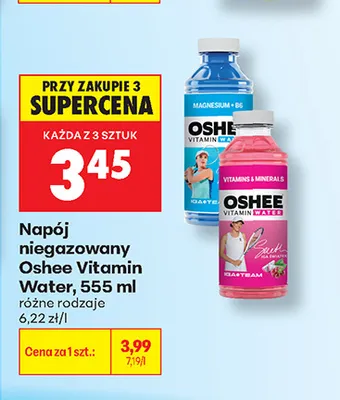 Napój niegazowany Oshee Vitamin Water Magnesium + B6 promocja w Biedronka