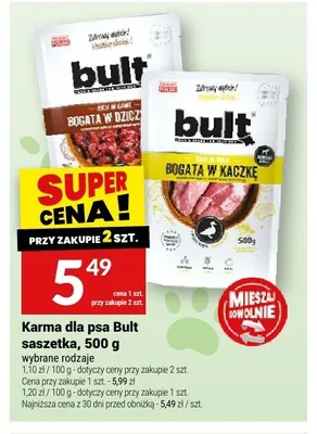 Karma dla psa Bult saszetka promocja w Twój Market