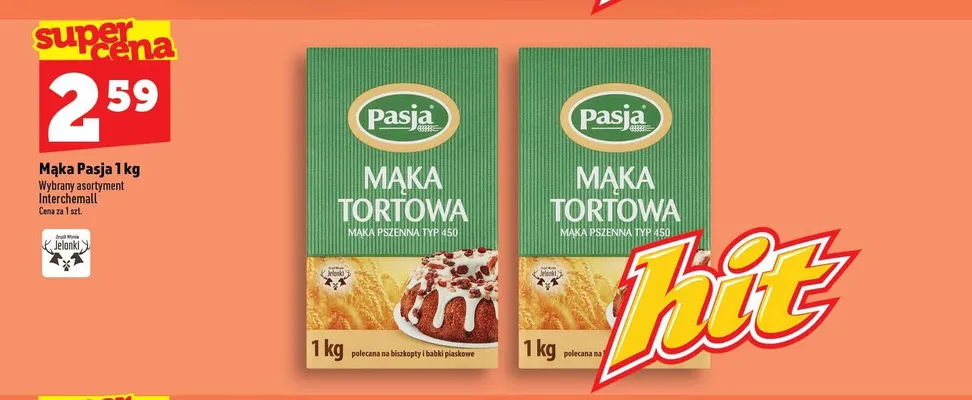 Mąka tortowa pszenna typ 450 Pasja promocja w TOPAZ