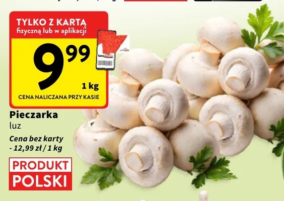 Pieczarka promocja w Intermarche