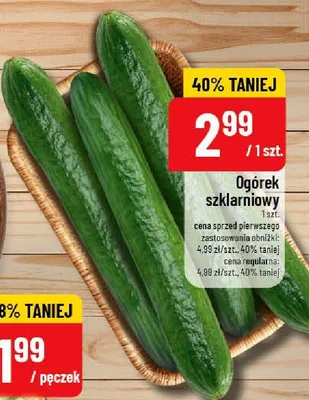 Ogórek szklarniowy promocja w POLOmarket