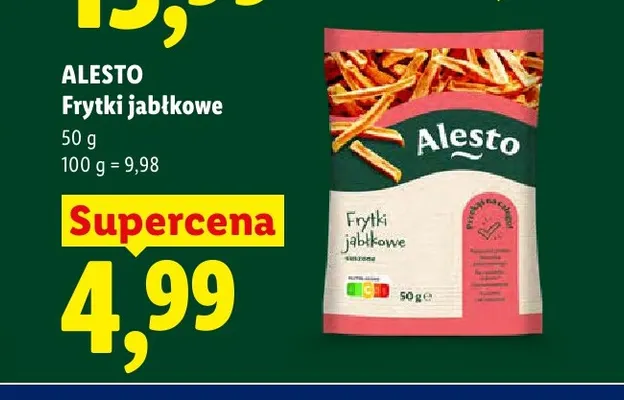 Frytki jabłkowe Alesto promocja w Lidl