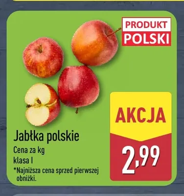 Jabłka polskie promocja w Aldi