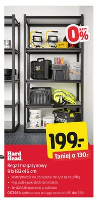 Regał magazynowy 91x183x46 cm Hard Head promocja w Jula
