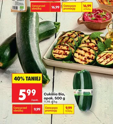 Cukinia Bio Go Bio promocja w Biedronka