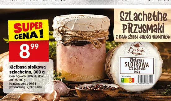 Kiełbasa słoikowa szlachetna Białecki Wędzarnia promocja w Twój Market