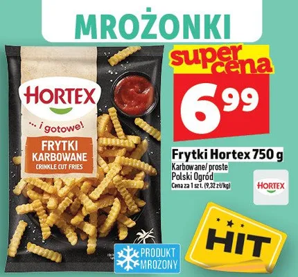 Frytki karbaowane Hortex promocja w TOPAZ