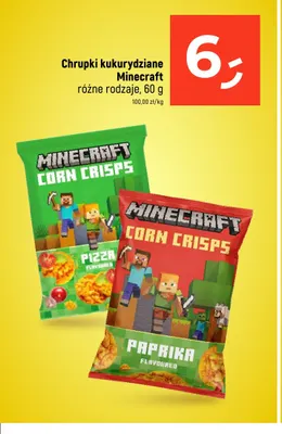 Chrupki kukurydziane Minecraft Paprika promocja w Dealz