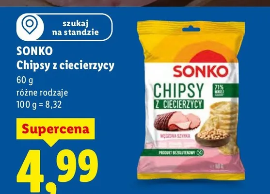 Chipsy z ciecierzycy promocja w Lidl
